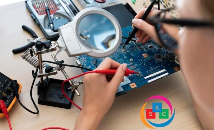 Technician repairing a customer’s laptop at a trusted computer repair shop in ECIL, Hyderabad